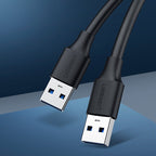 Ugreen USB 2.0 laidas (kištukas) - USB 2.0 (kištukas) 1 m juodas (US128 10309) -- Cell phone cables
