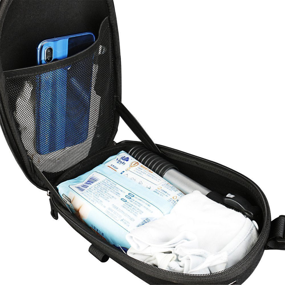 Wozinsky nepralaidus vandeniui paspirtuko rankenės krepšys 4L juodas (WSB1BK) -- Bicycle Bags
