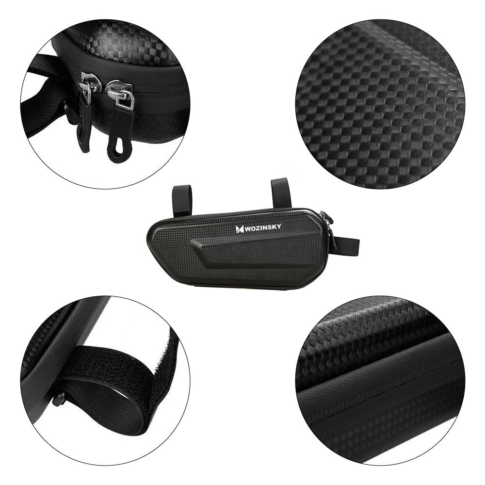 Wozinsky dviračio rėmo krepšys 1,5L juodas (WBB10BK) -- Bicycle Bags