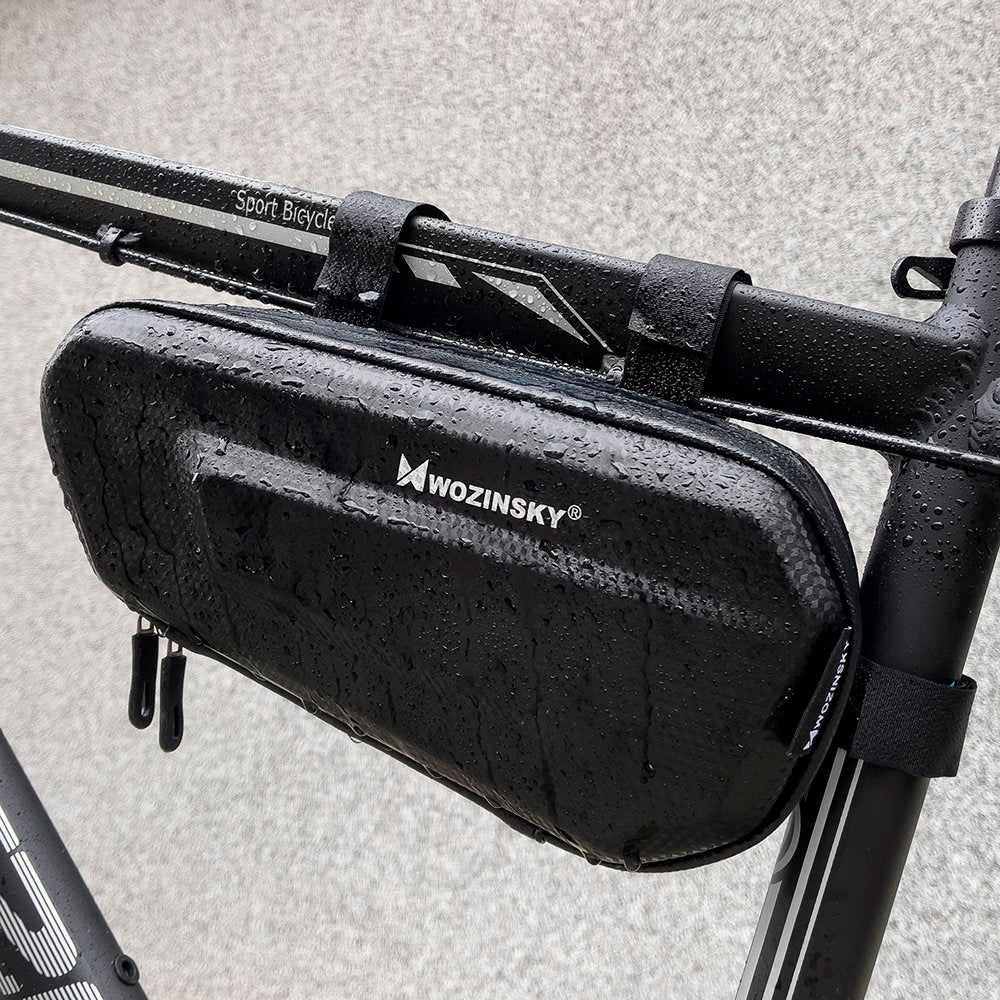 Wozinsky dviračio rėmo krepšys 1,5L juodas (WBB10BK) -- Bicycle Bags