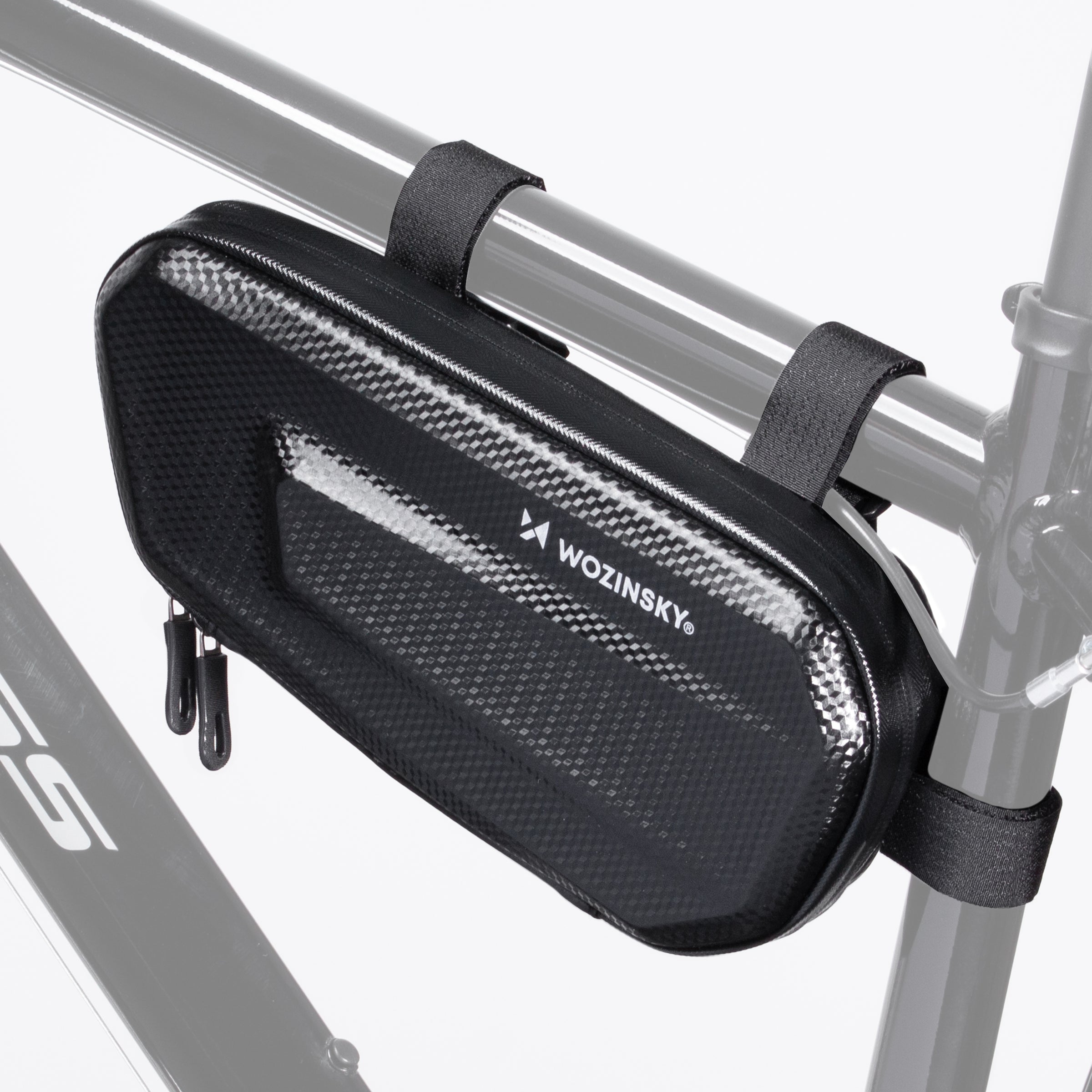 Wozinsky dviračio rėmo krepšys 1,5L juodas (WBB10BK) -- Bicycle Bags
