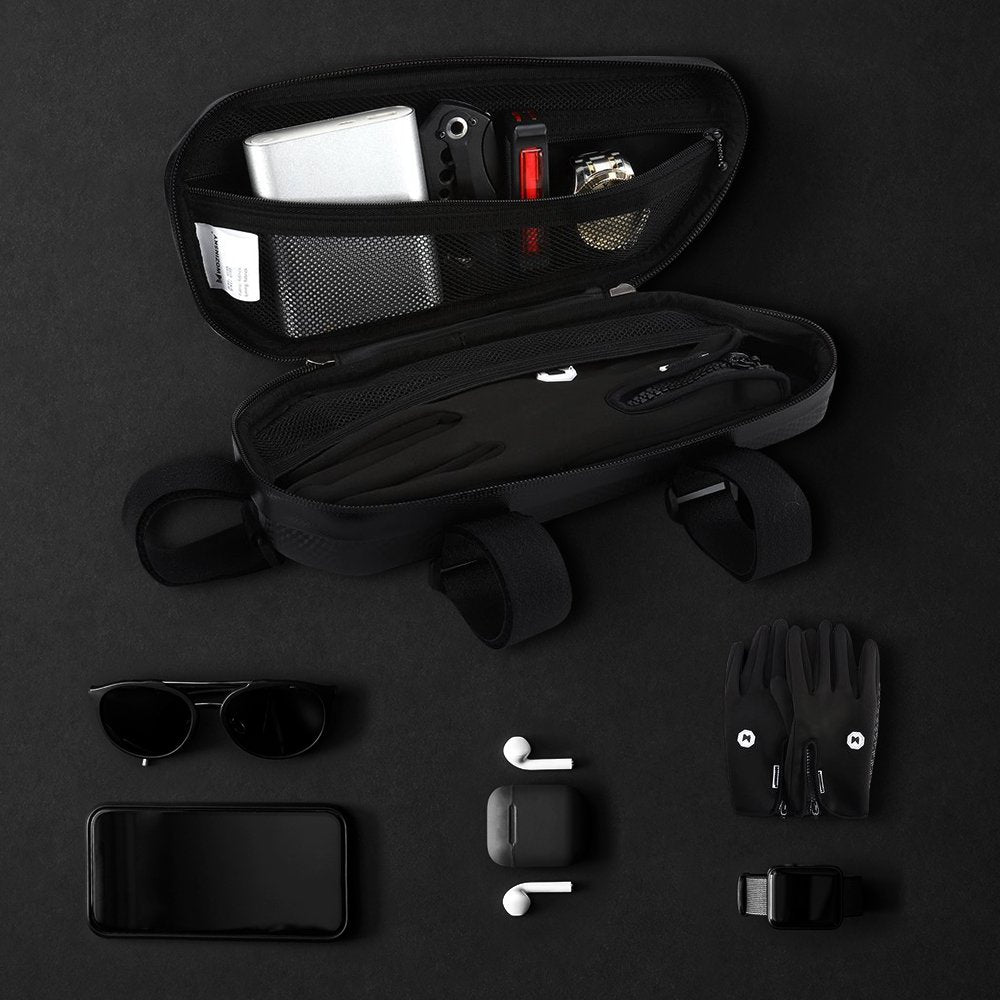 Wozinsky dviračio rėmo krepšys 1,5L juodas (WBB10BK) -- Bicycle Bags