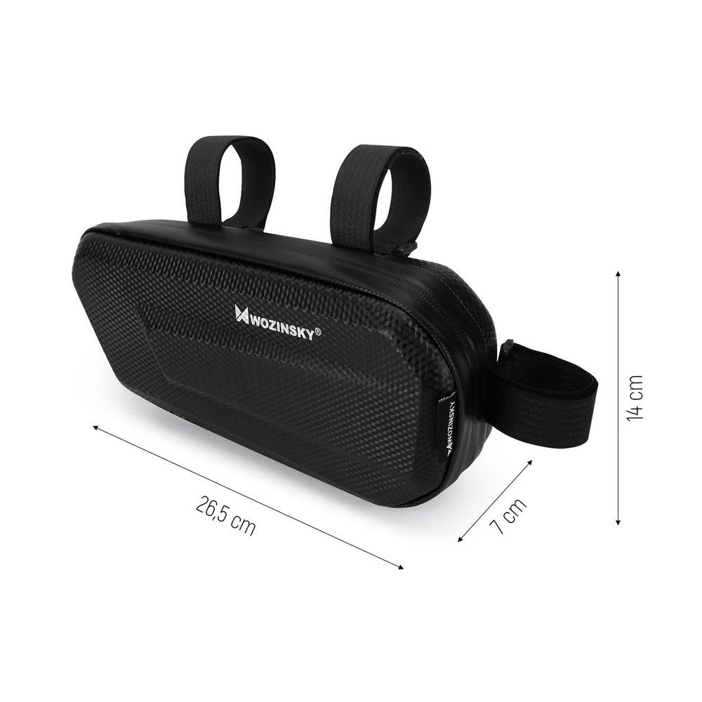 Wozinsky dviračio rėmo krepšys 1,5L juodas (WBB10BK) -- Bicycle Bags