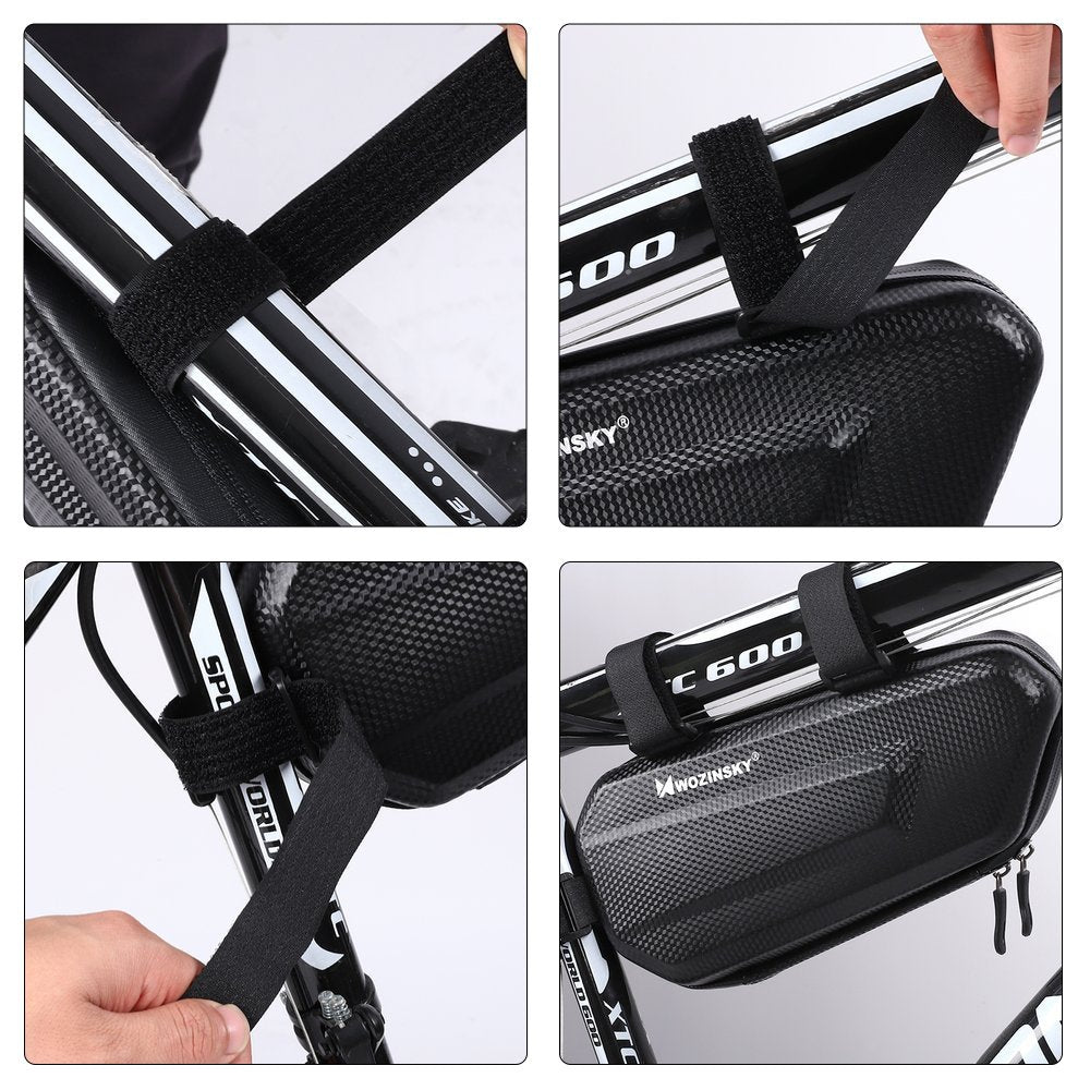 Wozinsky dviračio rėmo krepšys 1,5L juodas (WBB10BK) -- Bicycle Bags