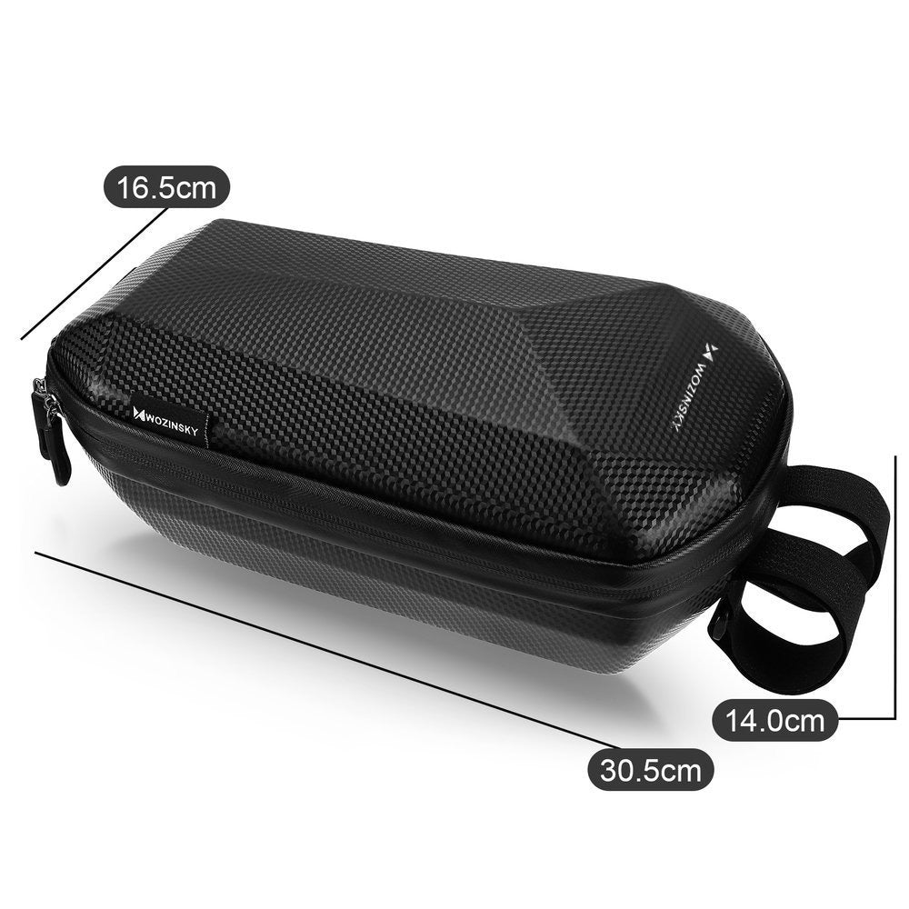 Wozinsky nepralaidus vandeniui elektrinio paspirtuko rankenės krepšys 4L juodas (WSB2BK) -- Bicycle Bags