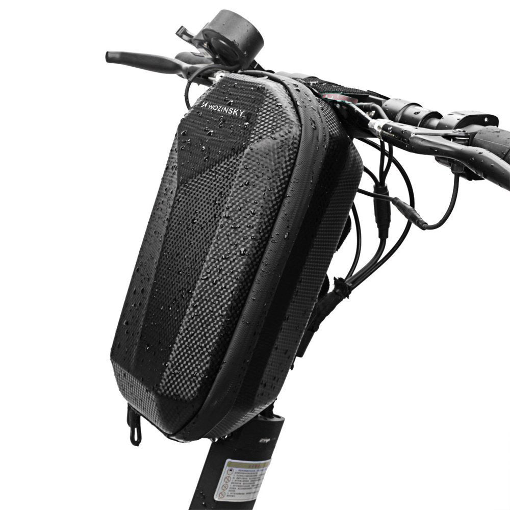 Wozinsky nepralaidus vandeniui elektrinio paspirtuko rankenės krepšys 4L juodas (WSB2BK) -- Bicycle Bags