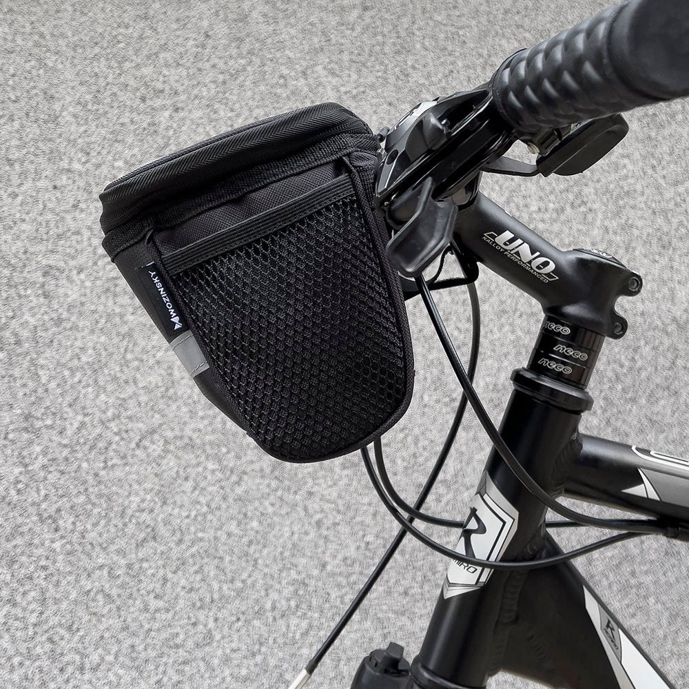 Wozinsky Dviračio rankraščio krepšys su telefono dėklu 2L juodas (WBB12BK) -- Bicycle Bags