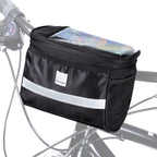 Wozinsky Dviračio rankraščio krepšys su telefono dėklu 2L juodas (WBB12BK) -- Bicycle Bags