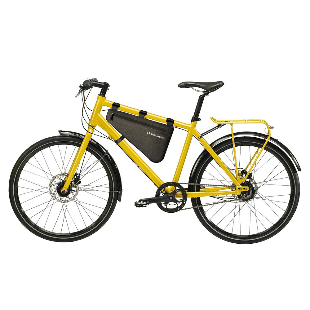 Wozinsky dviračio rėmo krepšys 3.5L pilka (WBB15BK) -- Bicycle Bags