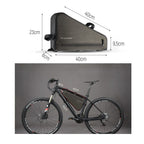 Wozinsky dviračio rėmo krepšys 3.5L pilka (WBB15BK) -- Bicycle Bags