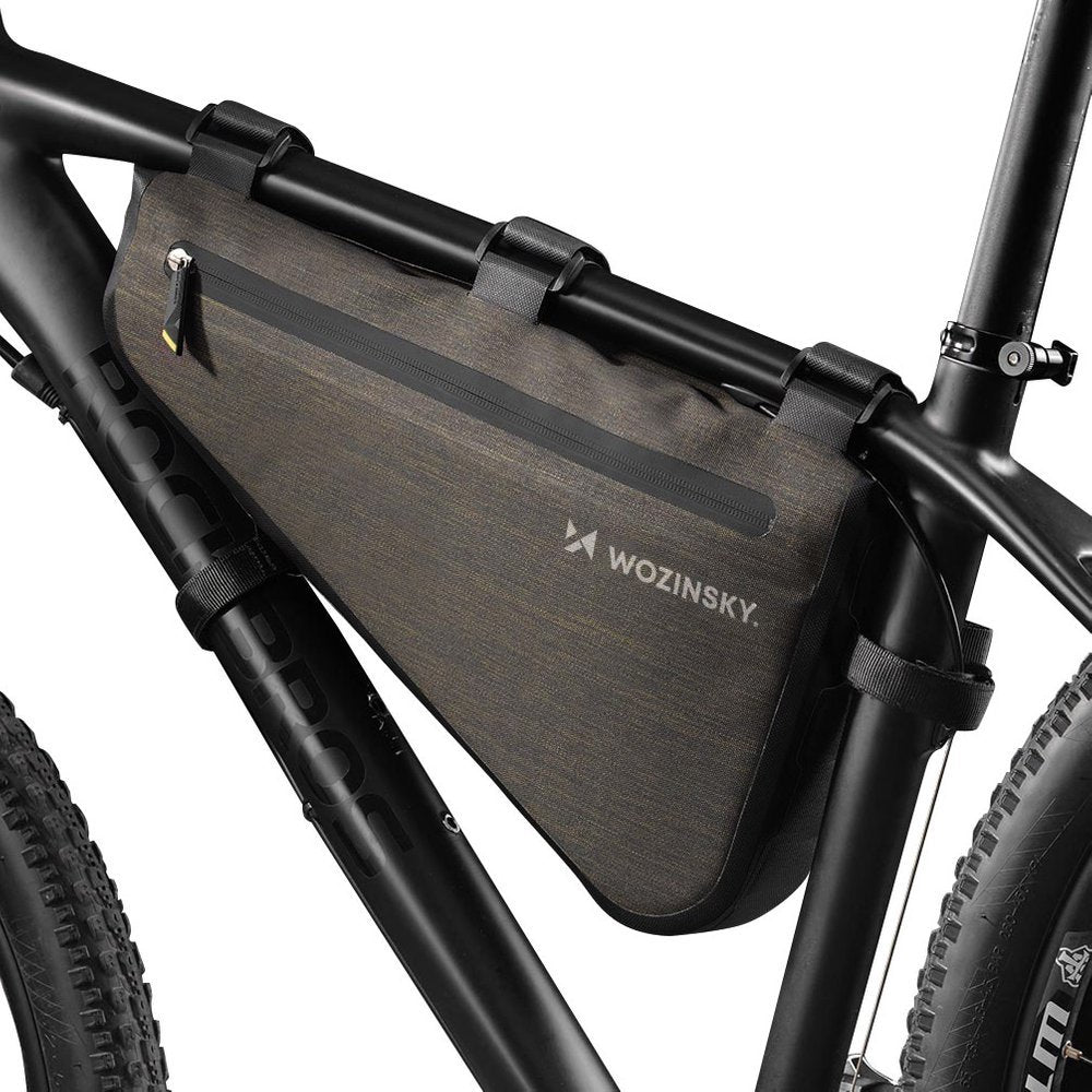 Wozinsky dviračio rėmo krepšys 3.5L pilka (WBB15BK) -- Bicycle Bags