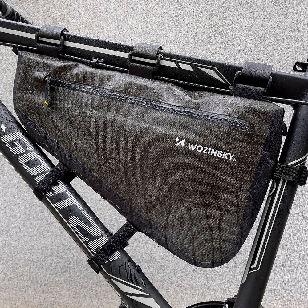 Wozinsky dviračio rėmo krepšys 3.5L pilka (WBB15BK) -- Bicycle Bags
