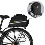 Wozinsky Didelis dviračio bagažo krepšys 35l + lietaus apsauga juodas (WBB19BK) -- Bicycle Bags