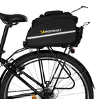 Wozinsky Didelis dviračio bagažo krepšys 35l + lietaus apsauga juodas (WBB19BK) -- Bicycle Bags