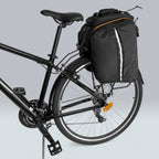 Wozinsky Didelis dviračio bagažo krepšys 35l + lietaus apsauga juodas (WBB19BK) -- Bicycle Bags