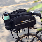 Wozinsky Didelis dviračio bagažo krepšys 35l + lietaus apsauga juodas (WBB19BK) -- Bicycle Bags