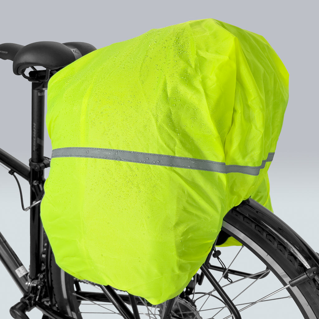 Wozinsky Didelis dviračio bagažo krepšys 35l + lietaus apsauga juodas (WBB19BK) -- Bicycle Bags