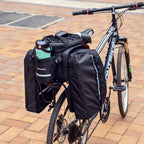 Wozinsky Didelis dviračio bagažo krepšys 35l + lietaus apsauga juodas (WBB19BK) -- Bicycle Bags