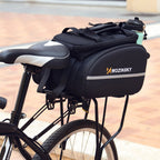Wozinsky Didelis dviračio bagažo krepšys 35l + lietaus apsauga juodas (WBB19BK) -- Bicycle Bags