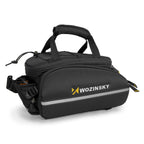 Wozinsky Didelis dviračio bagažo krepšys 35l + lietaus apsauga juodas (WBB19BK) -- Bicycle Bags