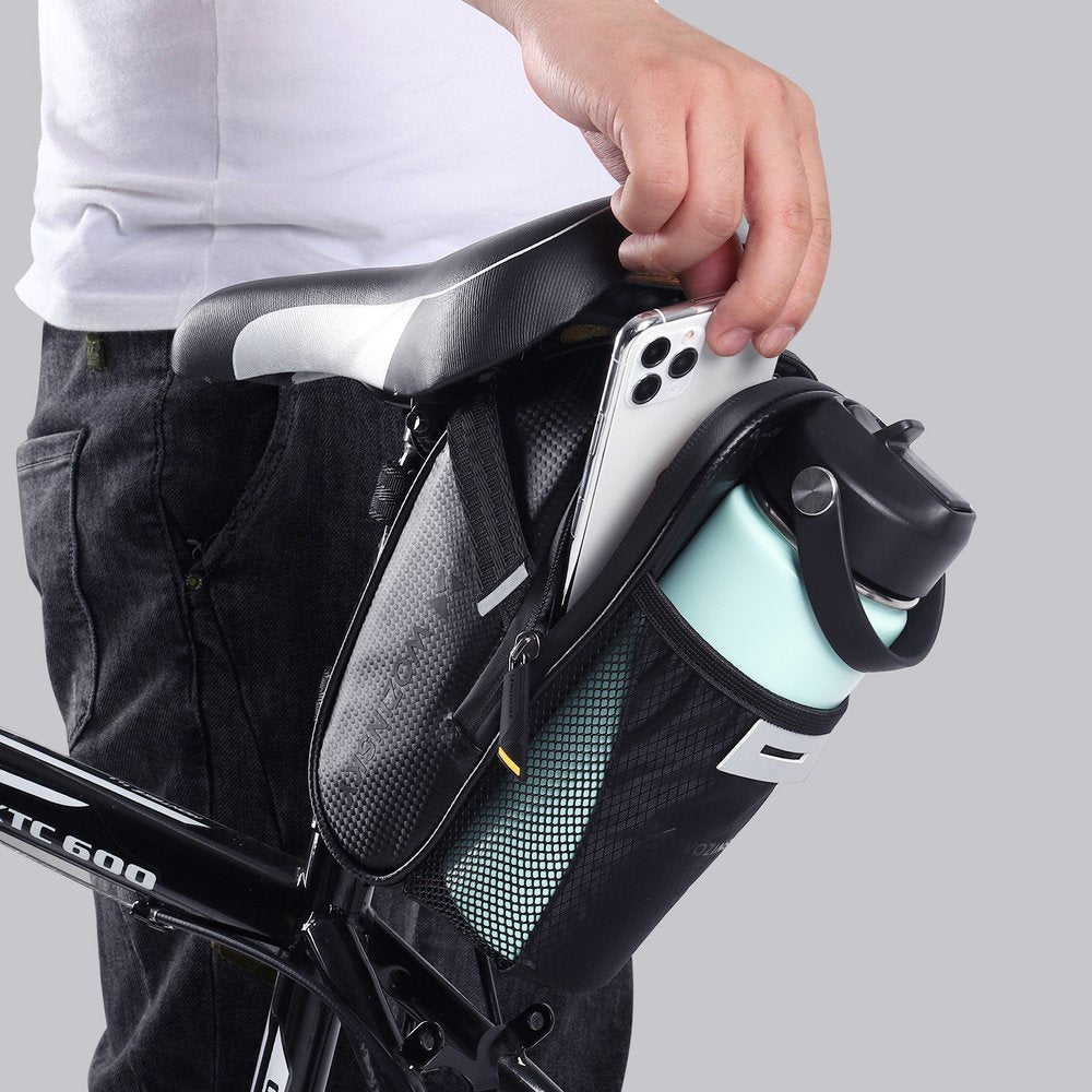 Wozinsky dviratis sėdynės suma 1.5L juoda (WBB20BK) -- Bicycle Bags