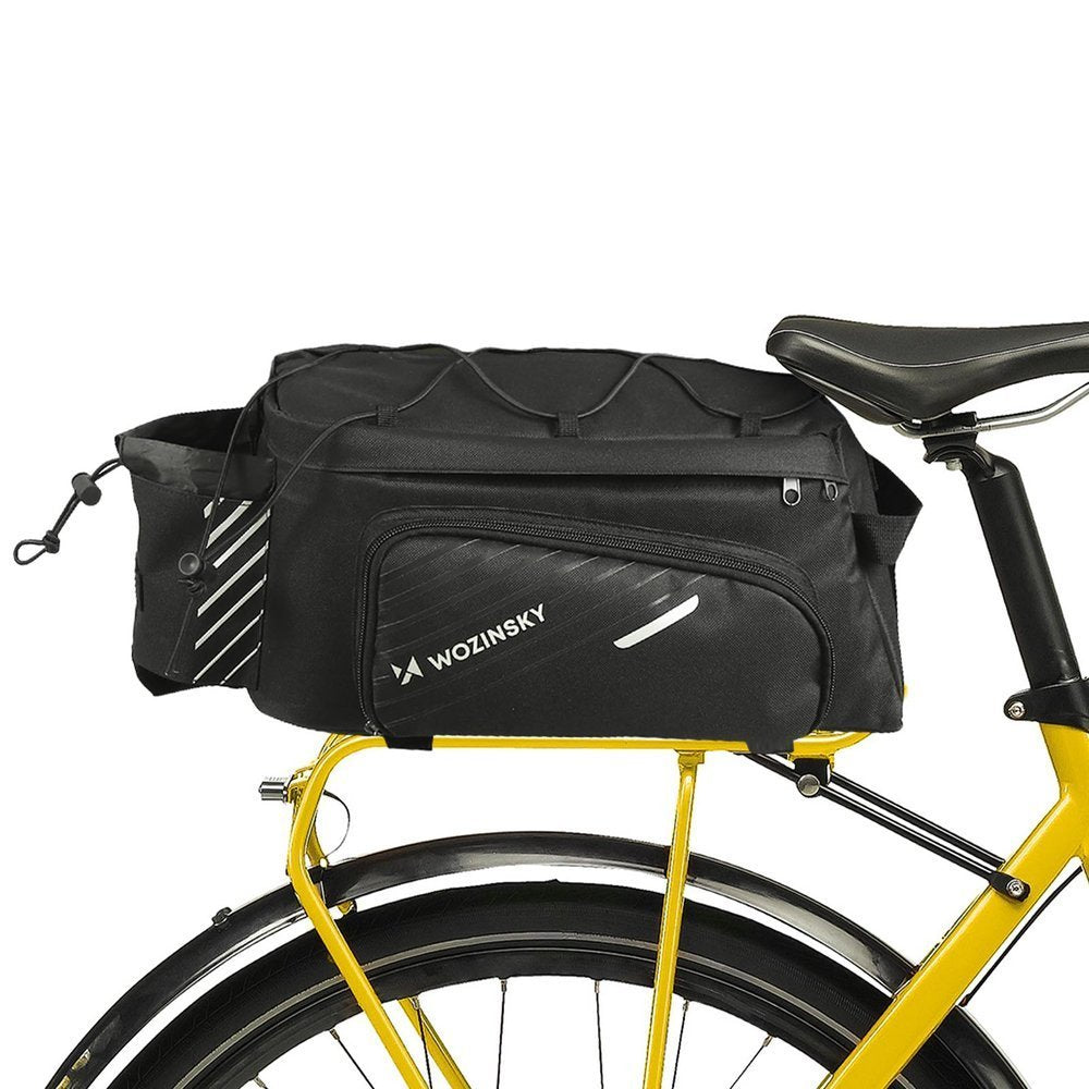 Wozinsky dvirazio pažasti suma su petimi 9L (lietpalties dangalas priimtas) juoda (WBB22BK) -- Bicycle Bags