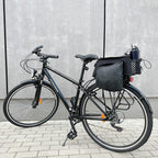 Wozinsky dvirazio pažasti suma su petimi 9L (lietpalties dangalas priimtas) juoda (WBB22BK) -- Bicycle Bags