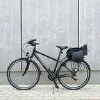 Wozinsky dvirazio pažasti suma su petimi 9L (lietpalties dangalas priimtas) juoda (WBB22BK) -- Bicycle Bags