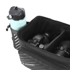 Wozinsky dvirazio pažasti suma su petimi 9L (lietpalties dangalas priimtas) juoda (WBB22BK) -- Bicycle Bags