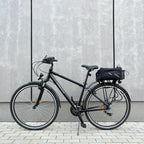 Wozinsky dvirazio pažasti suma su petimi 9L (lietpalties dangalas priimtas) juoda (WBB22BK) -- Bicycle Bags