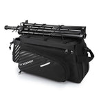 Wozinsky dvirazio pažasti suma su petimi 9L (lietpalties dangalas priimtas) juoda (WBB22BK) -- Bicycle Bags