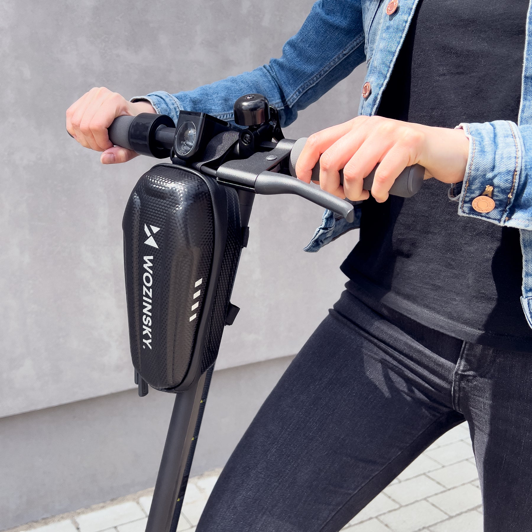 Wozinsky 2L Motorolerio Rankenos Krepšys - Juodas (WSB3BK) -- Bicycle Bags