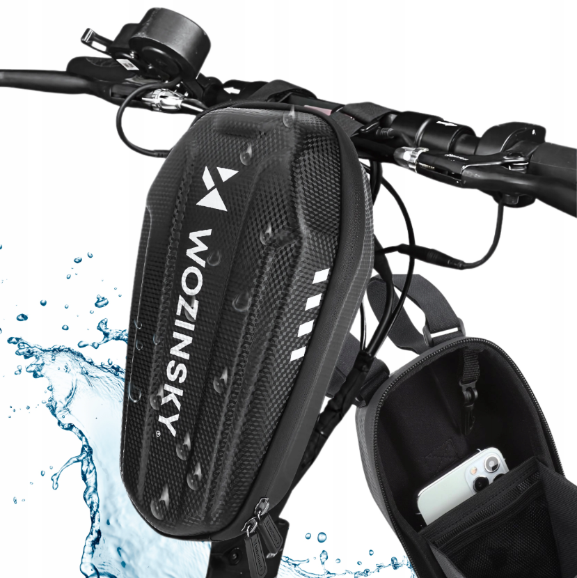 Wozinsky 2L Motorolerio Rankenos Krepšys - Juodas (WSB3BK) -- Bicycle Bags