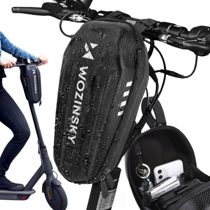 Wozinsky Vandensaugus Paspirtuko Valiro Krepšys 3L Juodas (WSB4BK) -- Bicycle Bags