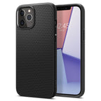 Spigen Liquid Air dėklas iPhone 12 / 12 Pro – juodas -- iPhone 12