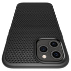 Spigen Liquid Air dėklas iPhone 12 / 12 Pro – juodas -- iPhone 12