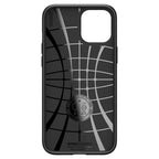 Spigen Liquid Air dėklas iPhone 12 / 12 Pro – juodas -- iPhone 12
