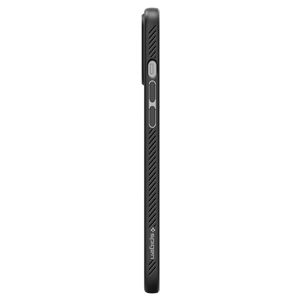 Spigen Liquid Air dėklas iPhone 12 / 12 Pro – juodas -- iPhone 12