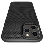 Spigen Liquid Air dėklas iPhone 12 / 12 Pro – juodas -- iPhone 12