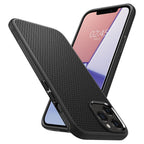 Spigen Liquid Air dėklas iPhone 12 / 12 Pro – juodas -- iPhone 12