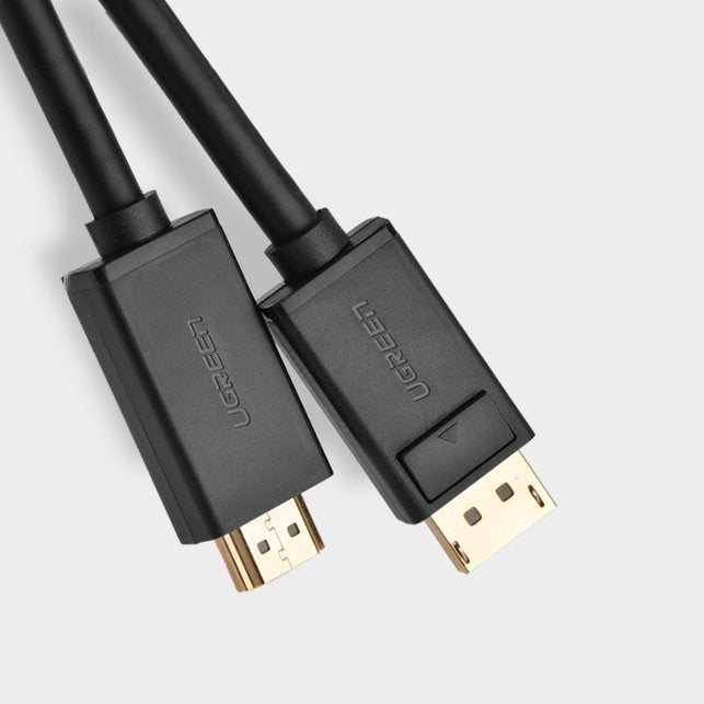 Ugreen vienkryptis DisplayPort į HDMI kabelis 4K 30Hz 32 AWG 2m juodas (DP101 10202) -- Video Cables