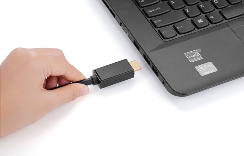 Ugreen vienkryptis DisplayPort į HDMI kabelis 4K 30Hz 32 AWG 2m juodas (DP101 10202) -- Video Cables
