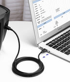Ugreen USB Type B spausdintuvo laidas (vyriškasis) - USB 2.0 (vyriškasis) 480 Mbps 1,5 m juodas (US135 10350) -- Cell...
