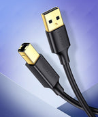 Ugreen USB Type B spausdintuvo laidas (vyriškasis) - USB 2.0 (vyriškasis) 480 Mbps 1,5 m juodas (US135 10350) -- Cell...