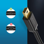 Ugreen laidas USB - mini USB 480 Mbps 3 m juodas (US132 10386) -- Cell phone cables