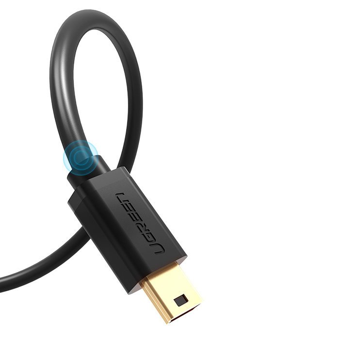 Ugreen laidas USB - mini USB 480 Mbps 3 m juodas (US132 10386) -- Cell phone cables