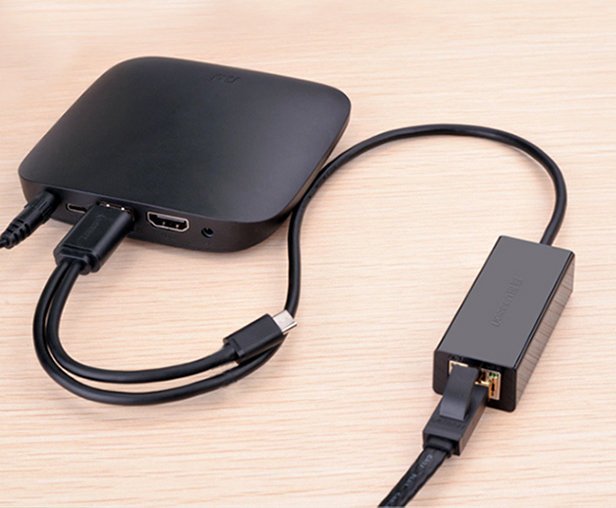Ugreen išorinis tinklo adapteris RJ45 - USB 2.0 100 Mbps Ethernet juodas (CR110 20254) -- USB Adapters