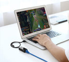 Ugreen išorinis tinklo adapteris RJ45 - USB 2.0 100 Mbps Ethernet juodas (CR110 20254) -- USB Adapters