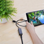 Ugreen išorinis tinklo adapteris RJ45 - USB 2.0 100 Mbps Ethernet juodas (CR110 20254) -- USB Adapters