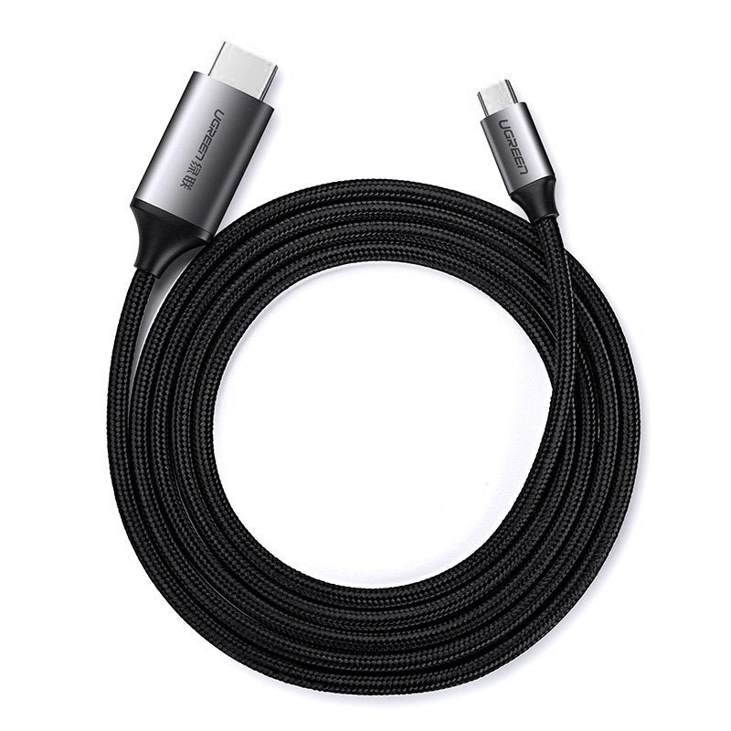 Ugreen HDMI – USB Type C kabelis 4K 60 Hz 1,5 m juodai pilkas (MM142 50570) -- Video Cables